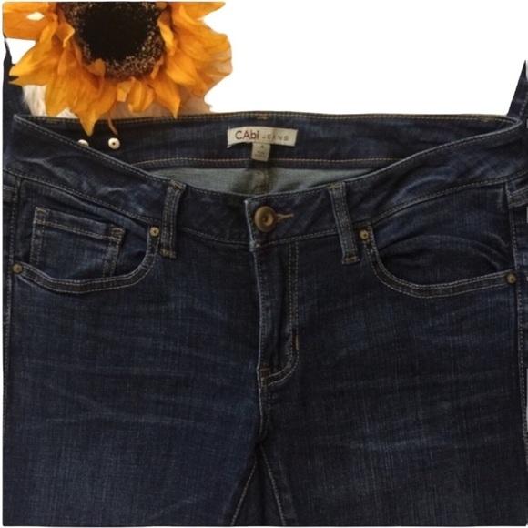 CAbi Dark Wash Skinny Jeans Style 917 Size 4 - Picture 7 of 7